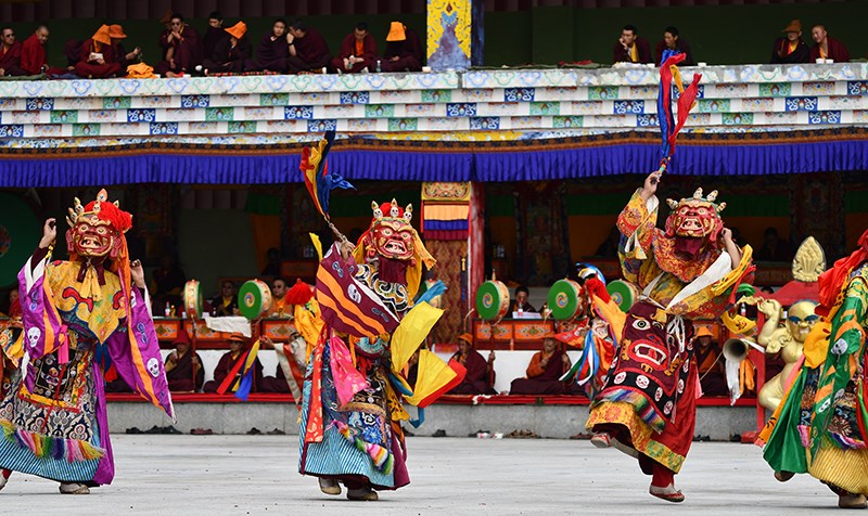 Mask Dance in Katok Monastery